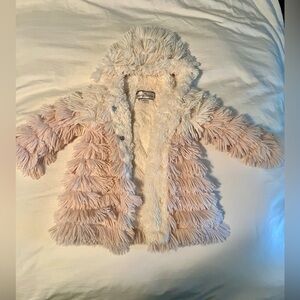 ❤️GORGEOUS, American Widgeon Ombré Fringe Fur Coat, EUC